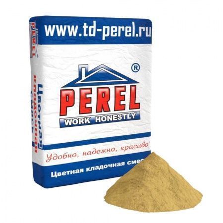Смесь кладочная цветная Perel NL кремово-желтый 0130 50 кг