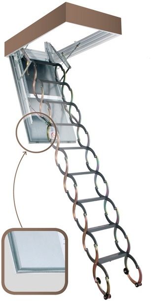 Лестница чердачная FAKRO LSF 120*60/280-300 см