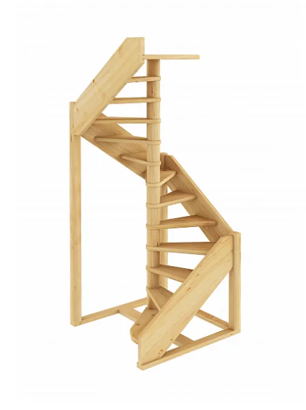Лестница ЛС-1.2хм без подступенков Л сосна