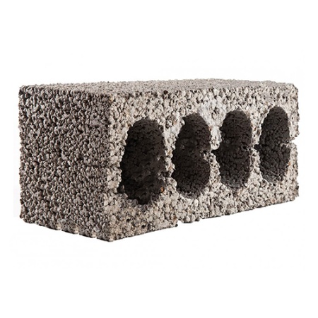 Блок керамзитобетонный 4-пустотный КСР-ПР-ПС-39-35-F50-900 Спектр Н