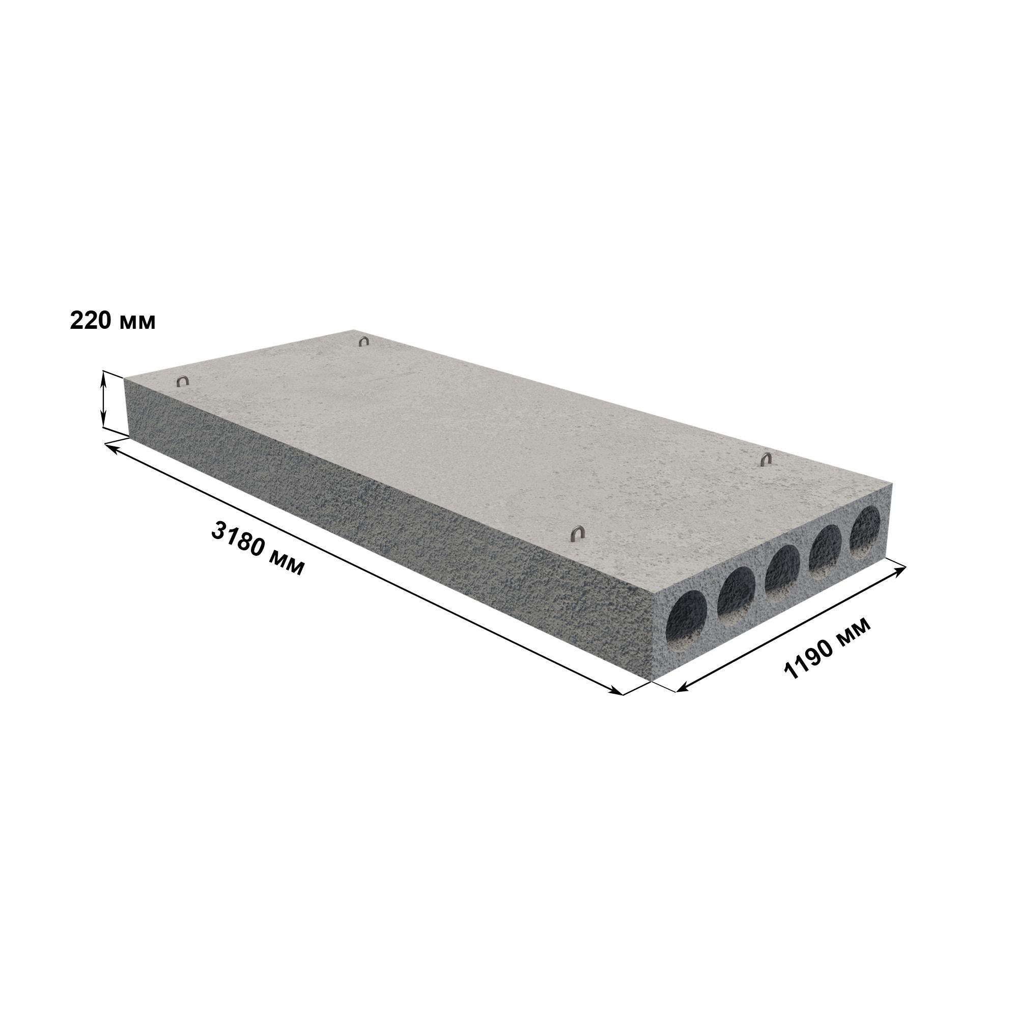 Плита перекрытия ПК32-12-8ТА