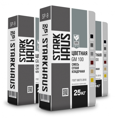Смесь кладочная STARKHAUS ЦПС-100 ЗИМА шоколад 25 кг