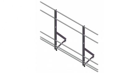 Ограждение кровельное со снегозадержанием Optima 1200 (2 м)