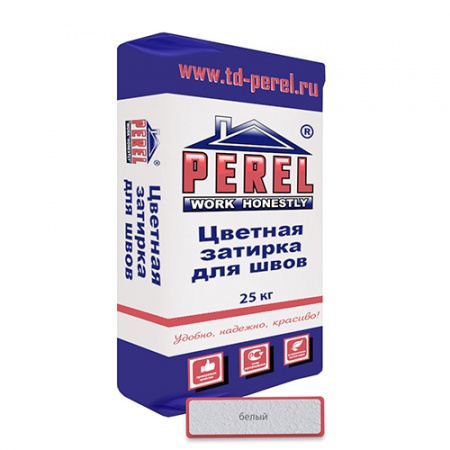 Цветная затирочная смесь Perel RL белый 25кг