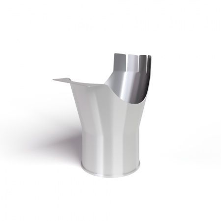 Воронка выпускная D125/90 GS RAL9003