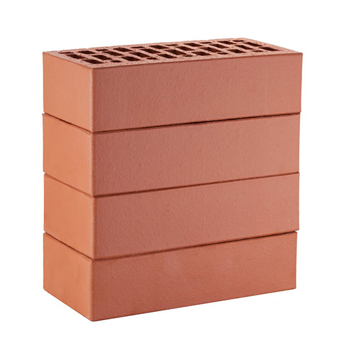 Кирпич ЛСР лицевой керамический пустотелый 1НФ красный гладкий