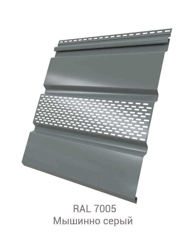 Софит металлический с частичной перфорацией Grand Line Velur 0.5